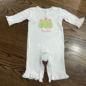 6M long sleeve Christmas romper Annelise